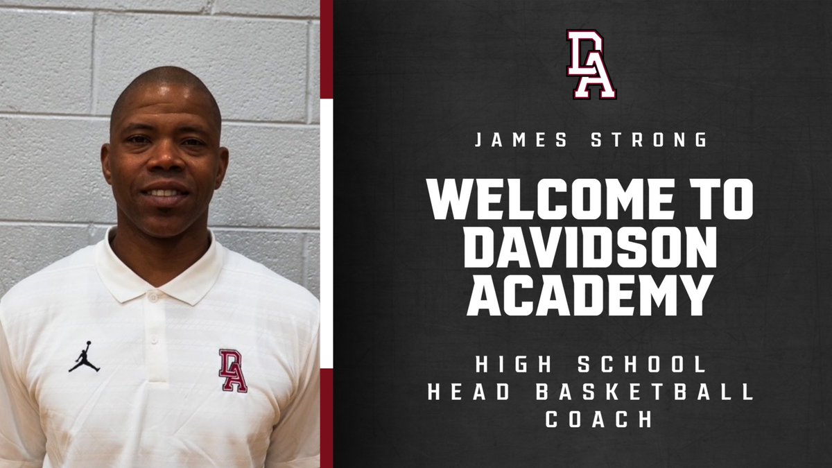 BREAKING: We have named a new high school boys basketball head coach — Please welcome James Strong to the DA family!

Read more here:
davidsonacademy.com/news-detail?pk…