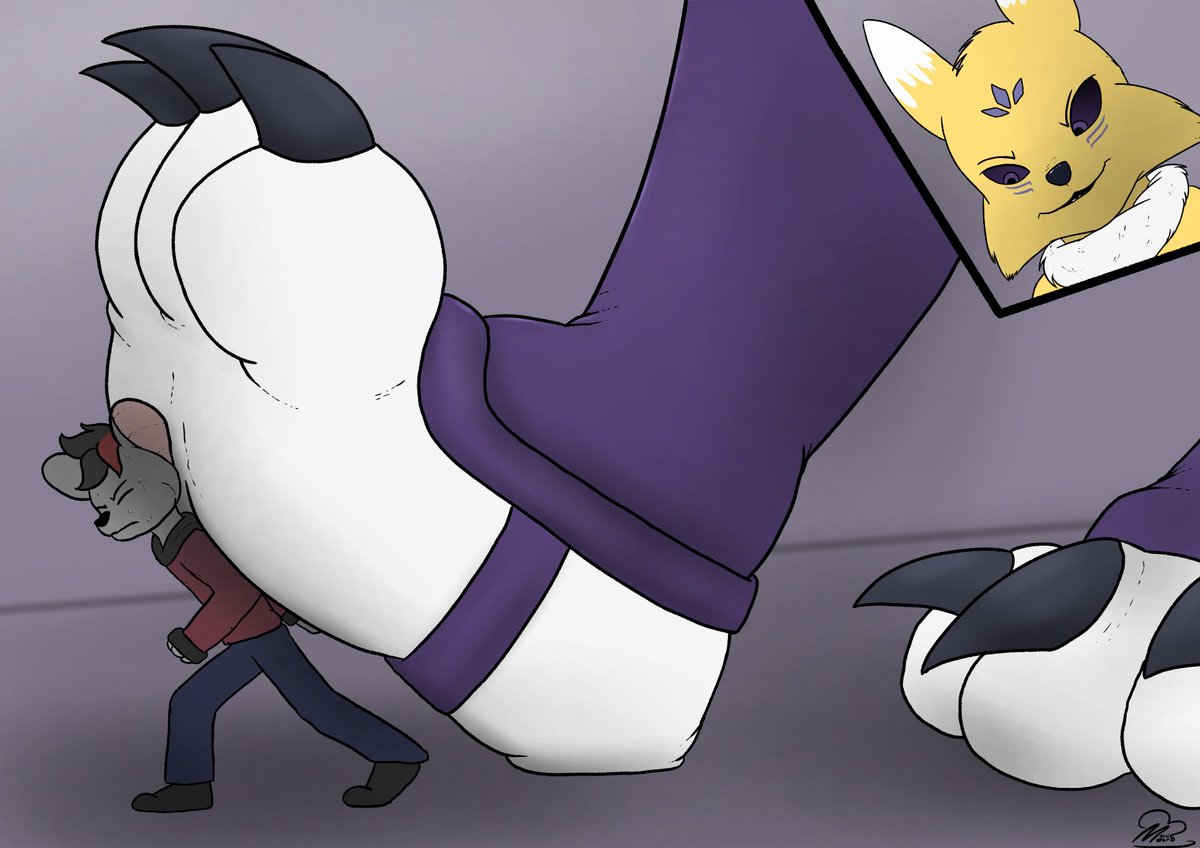 MacroMousie (comms open!) (@macromousie) on Twitter photo I wonder how long I can push against those heavy paws of <a href="/TaorenaFuzzButt/">Big Stompy Tao Paws</a> >:3
#furryart #sizetwitter #macrofurry I wonder how long I can push against those heavy paws of <a href="/TaorenaFuzzButt/">Big Stompy Tao Paws</a> >:3
#furryart #sizetwitter #macrofurry