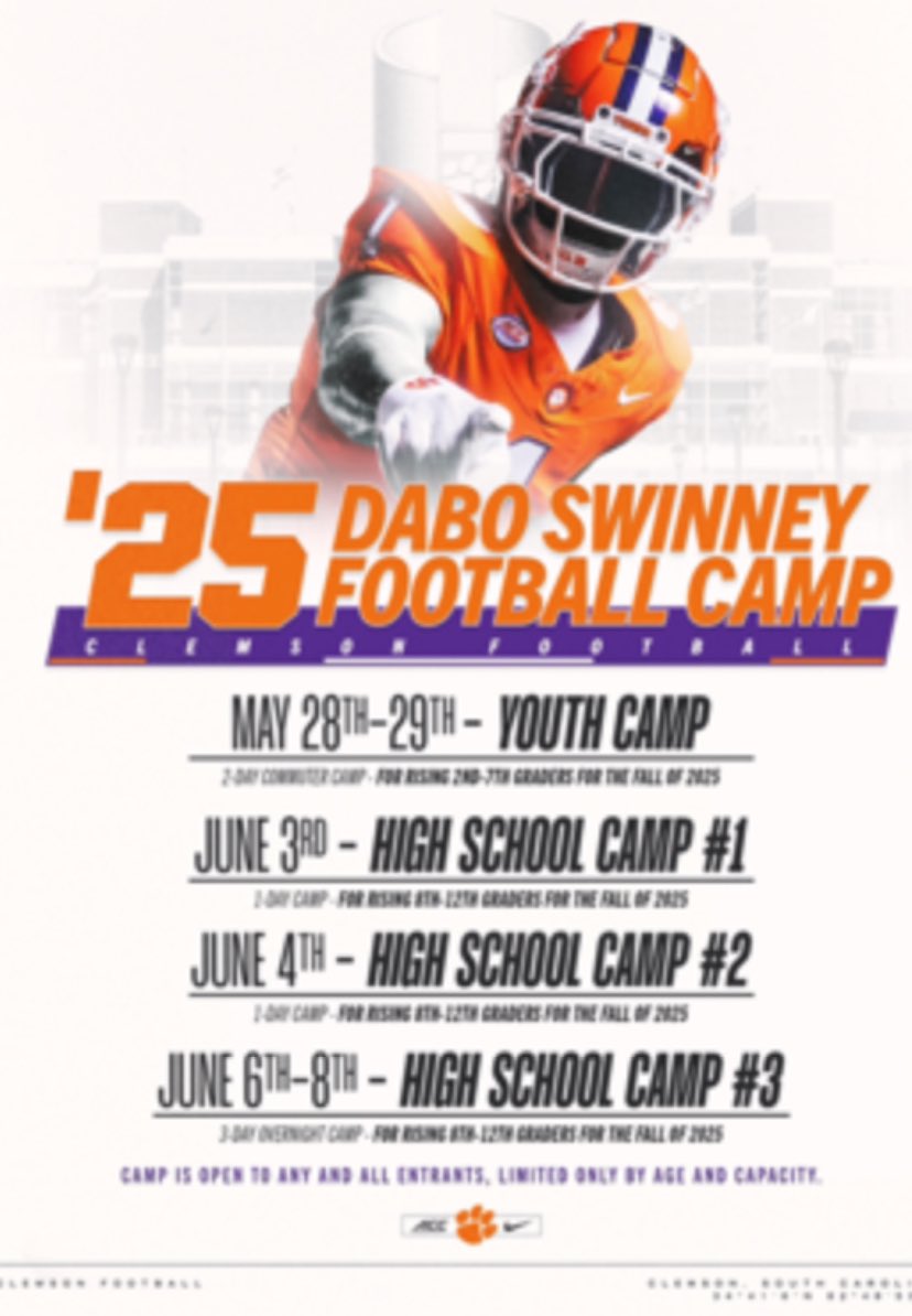 Cody “Smoketime” Haymes (@cody_haymes) on Twitter photo Appreciate <a href="/OLCoachCaldwell/">Robbie Caldwell</a> for the camp invite to <a href="/ClemsonFB/">Clemson Football</a> looking forward to being there <a href="/GregPort17/">Greg Porter</a> <a href="/ldhsRaiderFB/">LDHS Raider Football</a> <a href="/CoachMattLuke/">Matt Luke</a> <a href="/Coach_RHarris/">Roderick Harris</a> <a href="/Godsgift_Nate/">Nate Paxton</a> <a href="/train0187/">TRAINBUILT PERFORMANCE</a> <a href="/pat_stoddard/">Coach Stoddard</a> <a href="/JaySpearman/">Jay Spearman</a> <a href="/prepsrecruit/">Preps Recruiting</a> <a href="/PrepRedzoneSC/">Prep Redzone South Carolina</a> <a href="/HighSchoolBlitz/">High School Blitz</a> Appreciate <a href="/OLCoachCaldwell/">Robbie Caldwell</a> for the camp invite to <a href="/ClemsonFB/">Clemson Football</a> looking forward to being there <a href="/GregPort17/">Greg Porter</a> <a href="/ldhsRaiderFB/">LDHS Raider Football</a> <a href="/CoachMattLuke/">Matt Luke</a> <a href="/Coach_RHarris/">Roderick Harris</a> <a href="/Godsgift_Nate/">Nate Paxton</a> <a href="/train0187/">TRAINBUILT PERFORMANCE</a> <a href="/pat_stoddard/">Coach Stoddard</a> <a href="/JaySpearman/">Jay Spearman</a> <a href="/prepsrecruit/">Preps Recruiting</a> <a href="/PrepRedzoneSC/">Prep Redzone South Carolina</a> <a href="/HighSchoolBlitz/">High School Blitz</a>