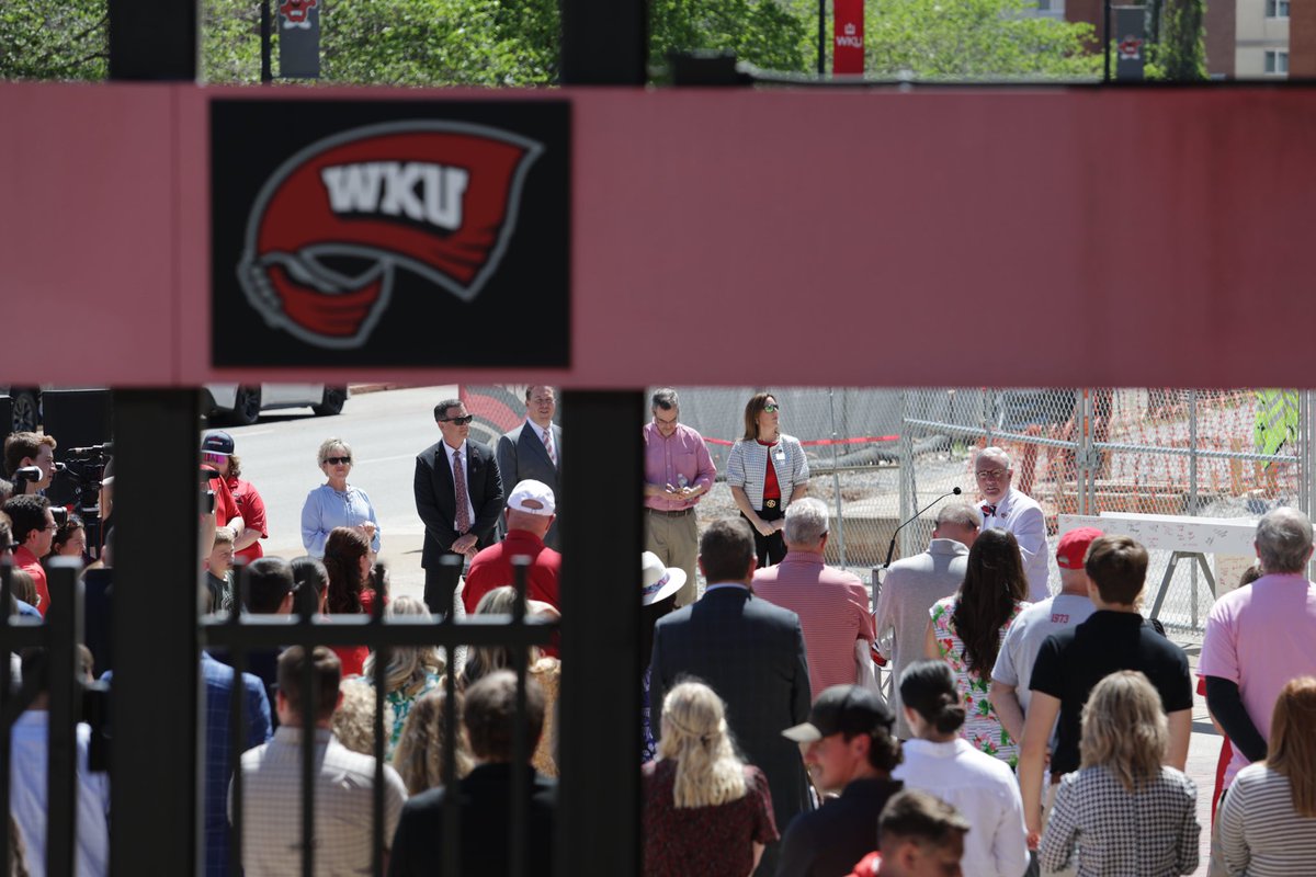 Thrilled to gather with Hilltoppers, alumni and friends as we celebrate a significant milestone in the construction of our new Hilltopper Fieldhouse!

Looking ahead with tremendous anticipation to the opportunities and resources this facility will offer to our WKU community.