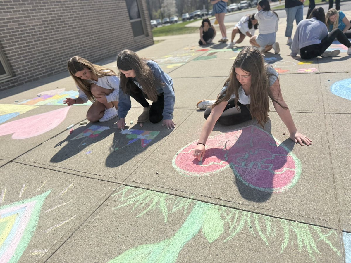 What a beautiful weather day for our first ever Chalk The Walk efforts to celebrate neurodiversity and acceptance for all learners!  Thank you to our students and staff who embraced this work and made such incredible artwork and shared such positive messages. #CSHPride