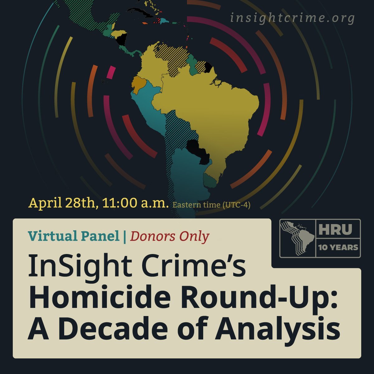 ¿Por qué algunos países en la región registraron caídas en los homicidios mientras otros alcanzaron cifras récord? Haga una donación y participe del evento en inglés: InSight Crime’s Homicide Round-Up: A Decade of Analysis. ¡Lo esperamos! bit.ly/42qsppj