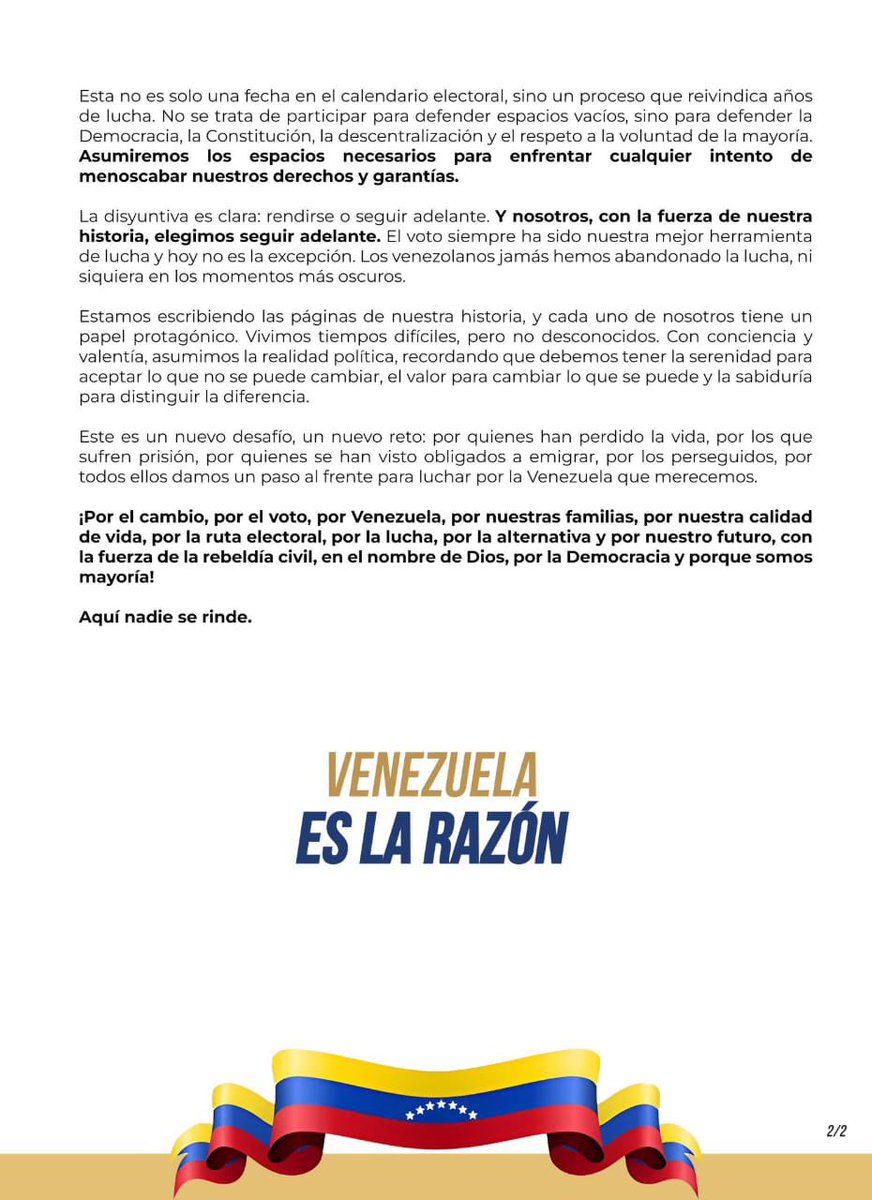 polianalitica's tweet photo. 🟡 Capriles afirmó que participará en todas las elecciones que sean necesarias para lograr un cambio democrático en Venezuela.

📌 Vía: @hcapriles https://t.co/jkK37jguvY