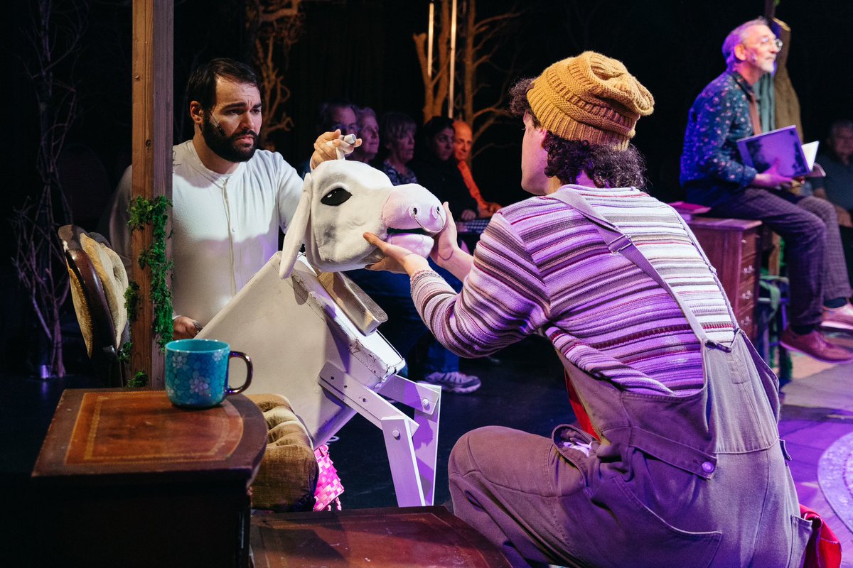 I HAD MY FIRST COMMISSION!!!!
I designed and built the head of the Milky White puppet for The Sarasota Player’s production of Into the Woods.
I also played Jack in said production (so that’s me petting the cow.)
This was such a fun experience and I hope to do it again sometime!