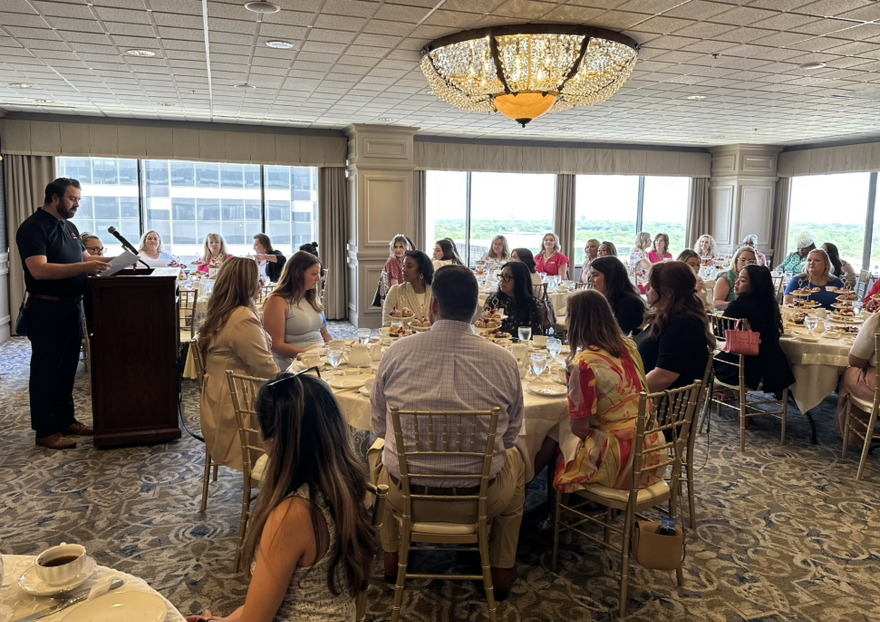 BOMADallas's tweet photo. We’re steeping in style at the BOMA Dallas Tea Party!
Our members are enjoying an elegant afternoon of networking, delicious treats, and delightful conversation. From fancy hats to floral vibes, this event is brewing with charm!

#IamBOMA #BOMADallas #TeaTimeVibes #CRECommunity https://t.co/1rHIwSSAQO