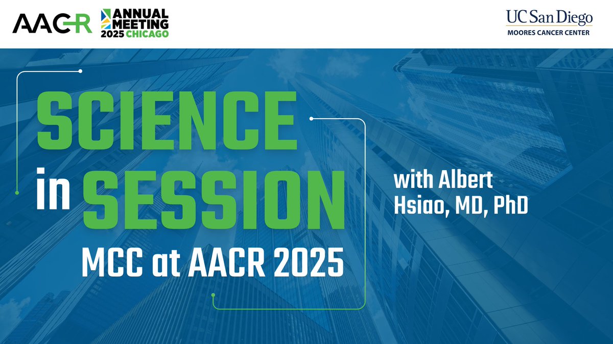 UC San Diego Health Moores Cancer Center (@ucsdcancer) on Twitter photo Leading up to the 2025 <a href="/AACR/">AACR</a> Annual Meeting, <a href="/HsiaoMDPhD/">Albert Hsiao θ, MD, PhD, FNASCI, FSCMR, FAHA π³</a> shared how collaboration fueled his lab's research into lung cancer π«
π₯ Watch the latest episode of #ScienceinSession with Dr. Hsiao to learn more: bit.ly/4jDrPel Leading up to the 2025 <a href="/AACR/">AACR</a> Annual Meeting, <a href="/HsiaoMDPhD/">Albert Hsiao θ, MD, PhD, FNASCI, FSCMR, FAHA π³</a> shared how collaboration fueled his lab's research into lung cancer π«
π₯ Watch the latest episode of #ScienceinSession with Dr. Hsiao to learn more: bit.ly/4jDrPel