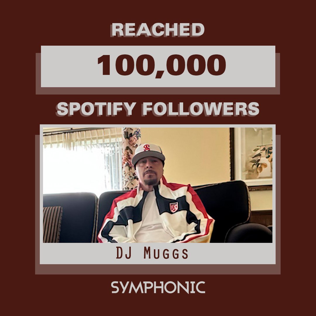 Massive shoutout to <a href="/DJ_Muggs/">DJ Muggs</a> for reaching 100K followers on Spotify!

This milestone is the result of dedication, innovation, and straight-up grind.

Tap the link to dive into DJ Muggs’ catalog on Spotify // open.spotify.com/artist/7pDkjft…