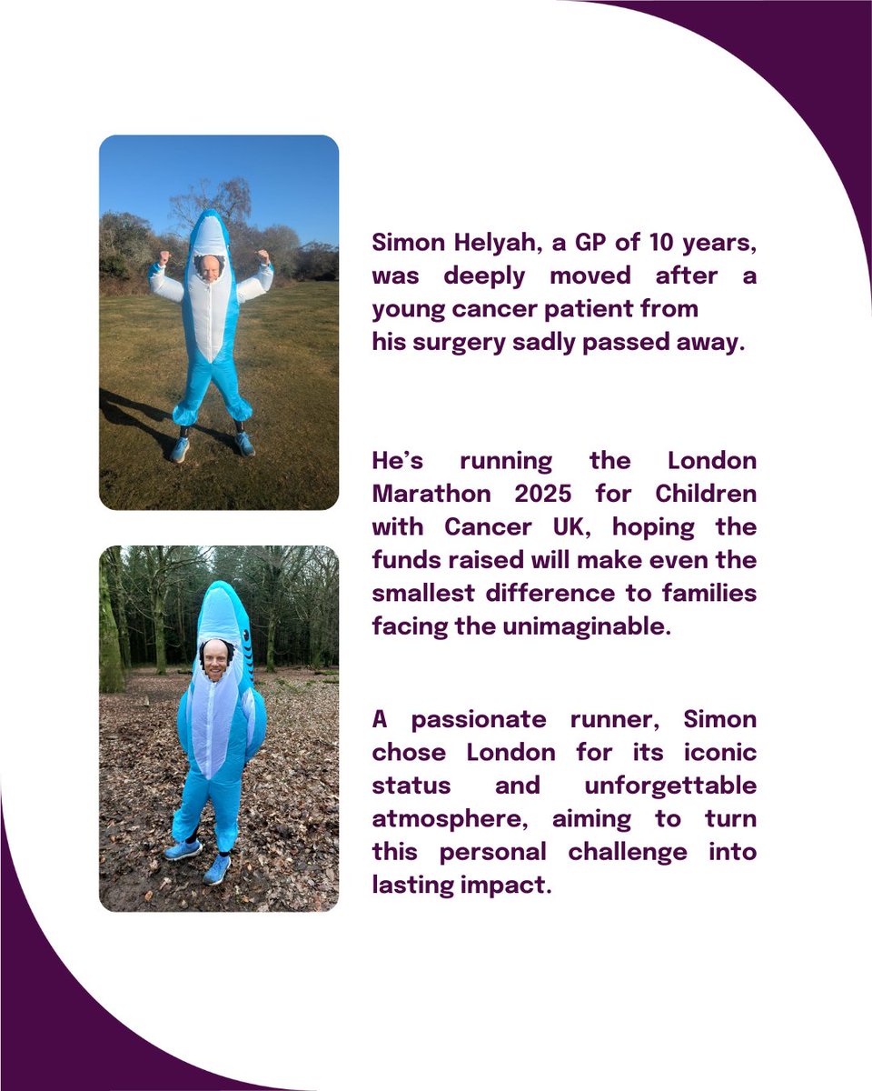 Children with Cancer UK (@cwc_uk) on Twitter photo Simon Helyah, a GP of 10 years, was deeply moved after a young cancer patient from
his surgery sadly passed away. Now, he’s running the <a href="/LondonMarathon/">TCS London Marathon</a> to raise vital funds for families facing the unthinkable. Simon Helyah, a GP of 10 years, was deeply moved after a young cancer patient from
his surgery sadly passed away. Now, he’s running the <a href="/LondonMarathon/">TCS London Marathon</a> to raise vital funds for families facing the unthinkable.