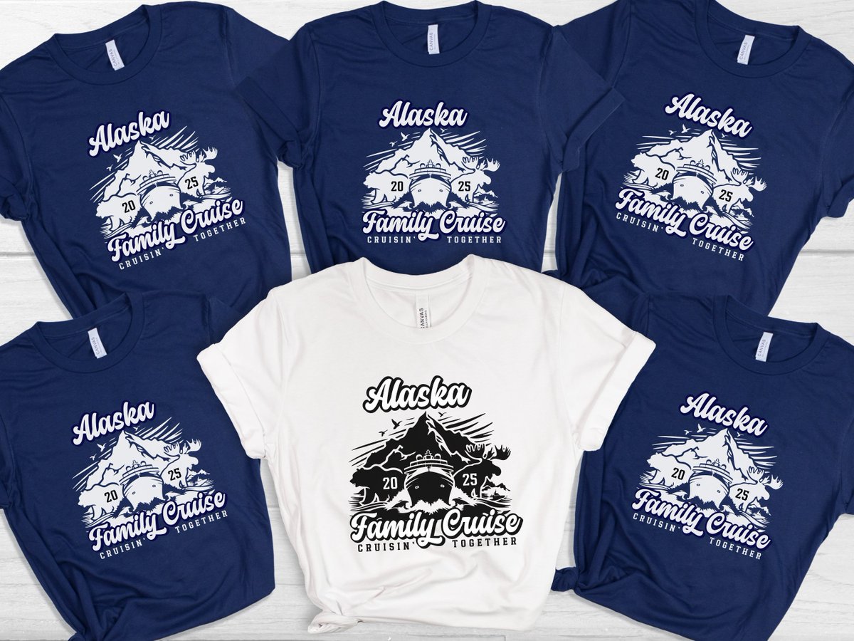 CraftHavenLLC's tweet photo. Alaska Family Cruise Tshirts 2025, Alaska Cruise Gift for Family, Group Cruise Shirts https://t.co/ULbiHoA2P1 #cruise #alaskacruise #vacationmode https://t.co/cqtvD3Xcp2