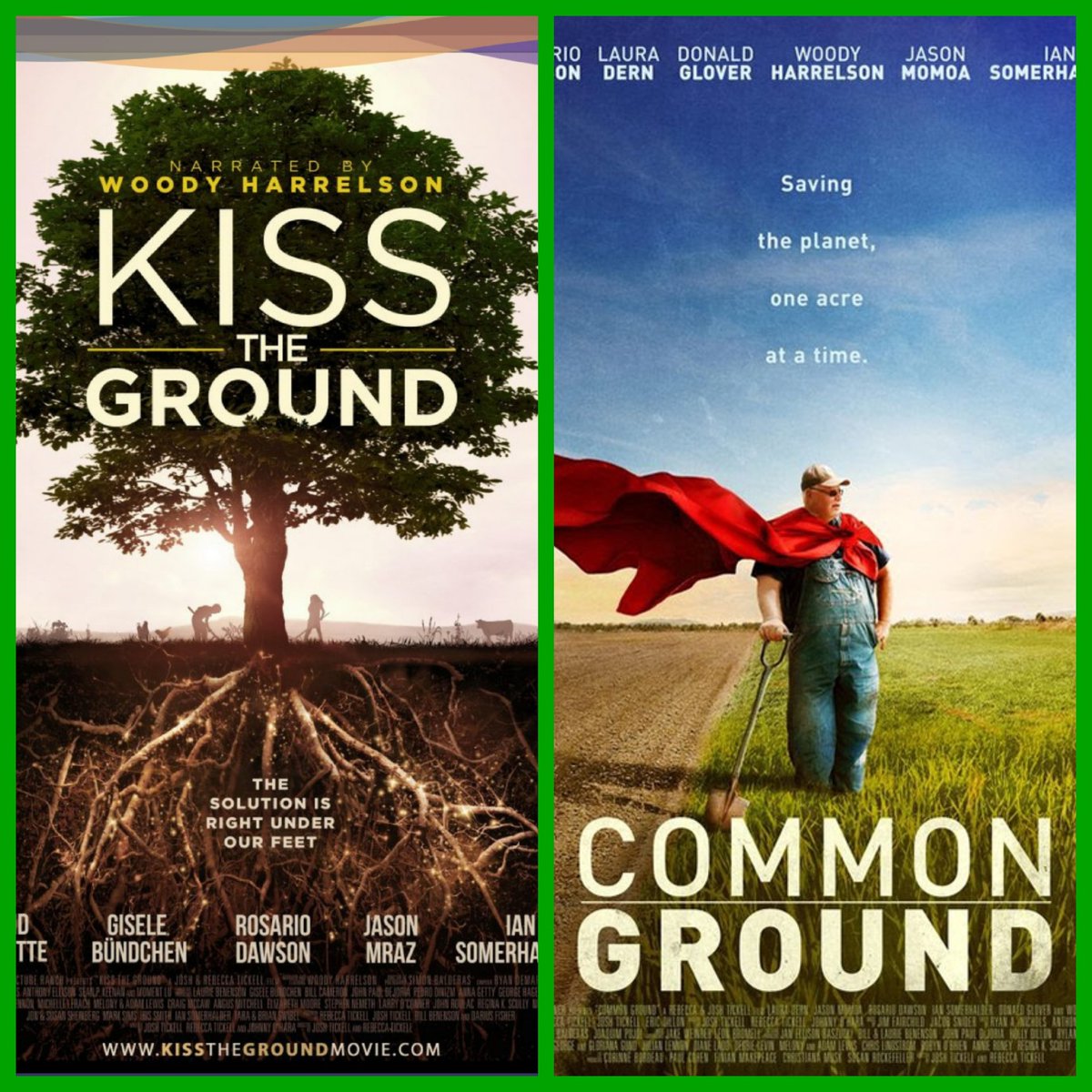 Stfon5's tweet photo. Today is Earth Day 🌎

Please watch these 2 documentaries on Amazon Prime now about the importance of Regenerative Farming.

Regenerative Farming rebuilds soil &amp; improves whole ecosystems. Soil is King 👑 Soil is the Solution 🌱 Vote with your dollars &amp; buy Regenerative! https://t.co/5WDelBODDO