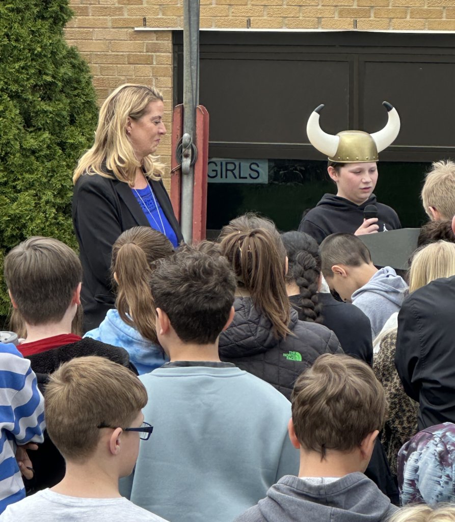 Today, all District 48 schools hosted a Groundbreaking Ceremony, where our community joined together with our students and staff to celebrate the start of our referendum projects. Albright Middle School had two student speakers, and our AVTV team took lots of photos.