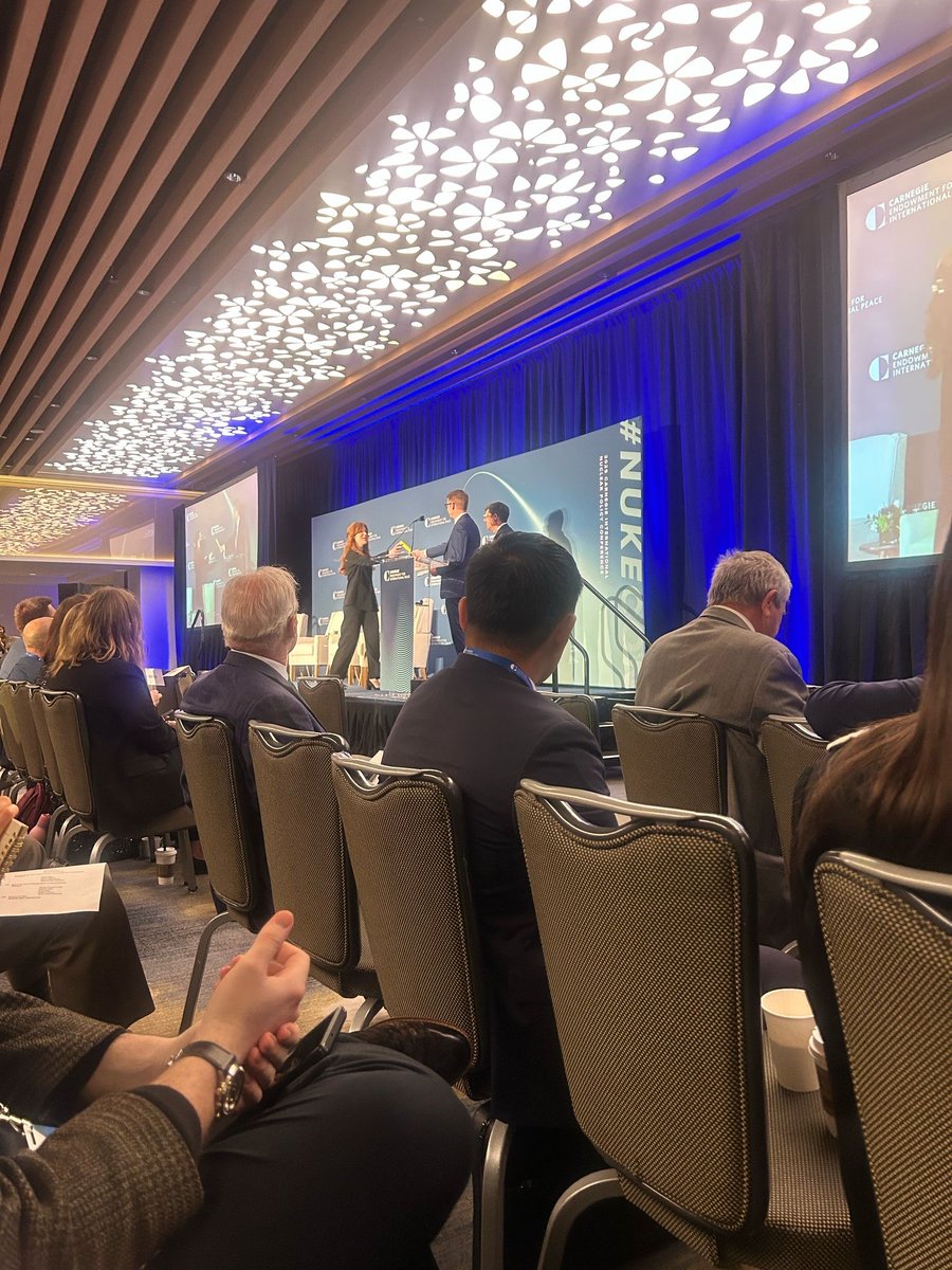 JDMenton's tweet photo. Opening #nukecon was a surreal privilege. Thank you to everyone who has made the last 48 hours so intellectually rich and personally fulfilling. @CarnegieEndow https://t.co/uFyLrHBwmn