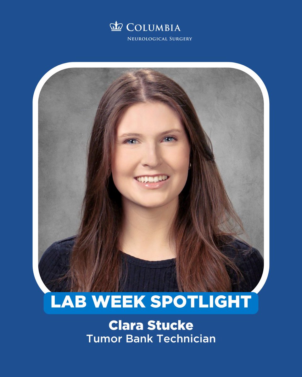 Columbia Neurosurgery (@columbianeuro) on Twitter photo Clara Stucke brings a global perspective to her work at CU. âWorking on the interface between research & clinical care is exactly what I was looking for.â She supports drug testing & tumor tissue research in the Bruce-Canoll lab. #LabWeek #BrainTumorResearch <a href="/CUBrainTumorLab/">Columbia Translational Brain Tumor Laboratory</a> Clara Stucke brings a global perspective to her work at CU. âWorking on the interface between research & clinical care is exactly what I was looking for.â She supports drug testing & tumor tissue research in the Bruce-Canoll lab. #LabWeek #BrainTumorResearch <a href="/CUBrainTumorLab/">Columbia Translational Brain Tumor Laboratory</a>