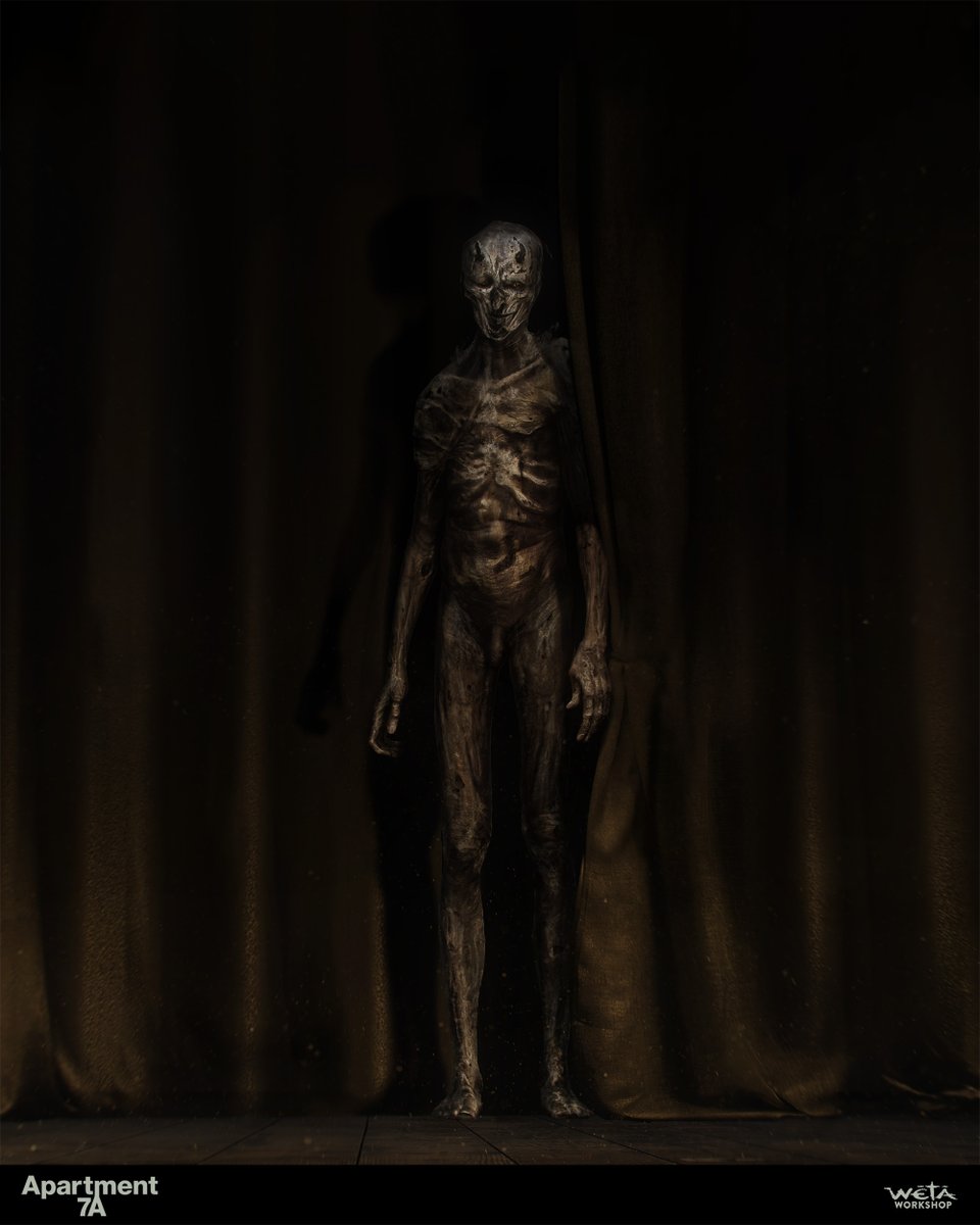 WetaWorkshop's tweet photo. Hello, Satan.
Director Natalie Erika James had a clear vision for her 2024 horror #Apartment7A, set in New York City, including the malevolent beings that might reside in it. Our artists helped realise this by designing an early concept of a dastardly, decaying Satan. https://t.co/kdKSVJRB7R