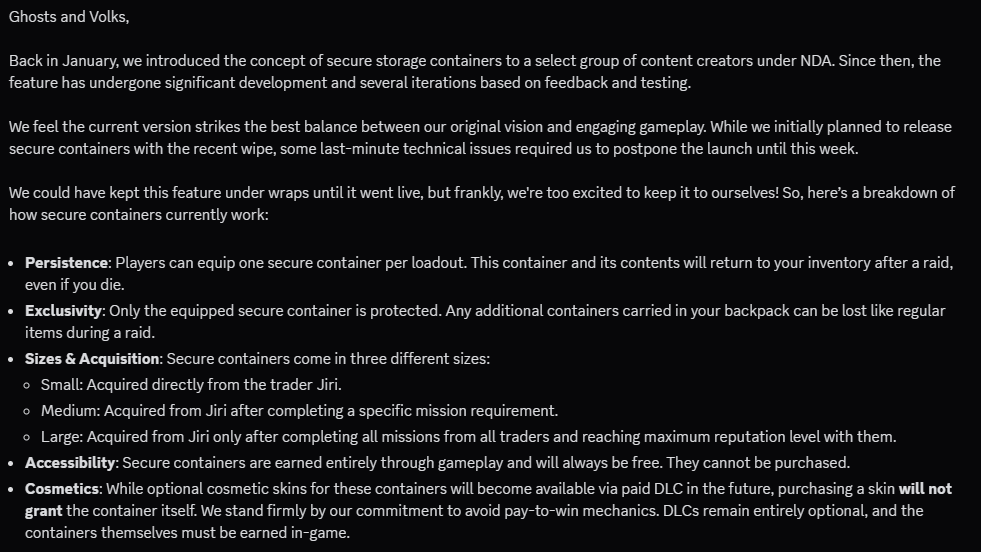 Keep your items secure! Coming soon to a raid near you! 📪 

#GhostsOfTabor #VR #MetaQuest