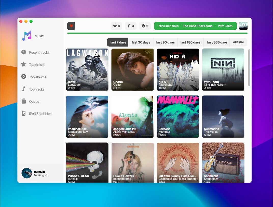 I’m excited to announce Muxie, a #LastFM client for those who love keeping their listening history alive (or want to start).

It restores scrobbling from #iPodClassic devices — a feature lost since macOS Catalina.

I invite you to try it out, it's free!
🔗 muxie.duhnnie.com