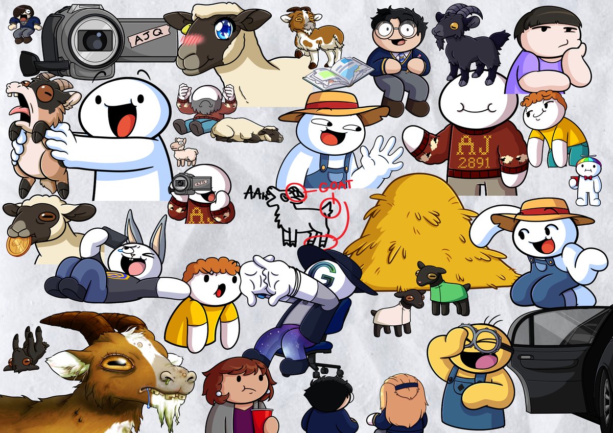 lovelesskia's tweet image. Assets from the latest odd1sout vid! I drew Ophelia so much, she became like a daughter to me 🐑