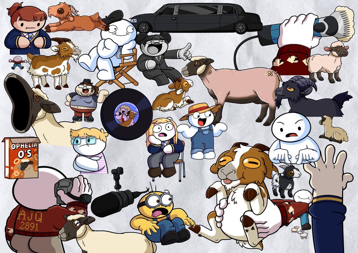 lovelesskia's tweet image. Assets from the latest odd1sout vid! I drew Ophelia so much, she became like a daughter to me 🐑