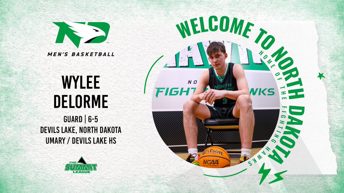 🤩 🖊️✅

👏 Wylee Delorme is a Fighting Hawk‼️

Welcome to Grand Forks, Wylee… Let’s WORK💪

#UNDproud | #LGH