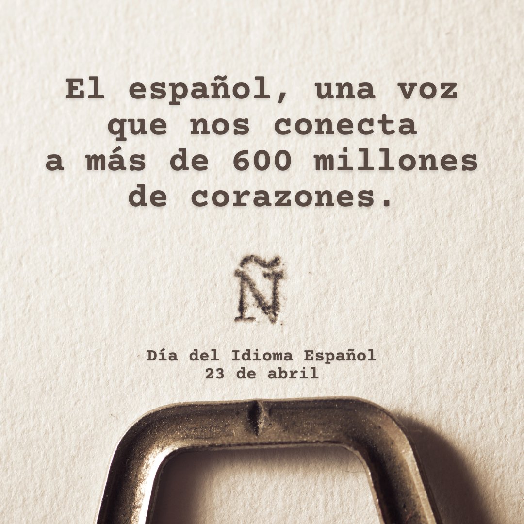 Este 23 de abril es el #DíaDelIdiomaEspañol.

Como la segunda lengua materna más hablada del mundo, el español une a personas de diferentes culturas y rincones del planeta.

¡Hagamos eco de su influencia, porque para hablar el idioma de la paz se debe respetar el multilingüismo!