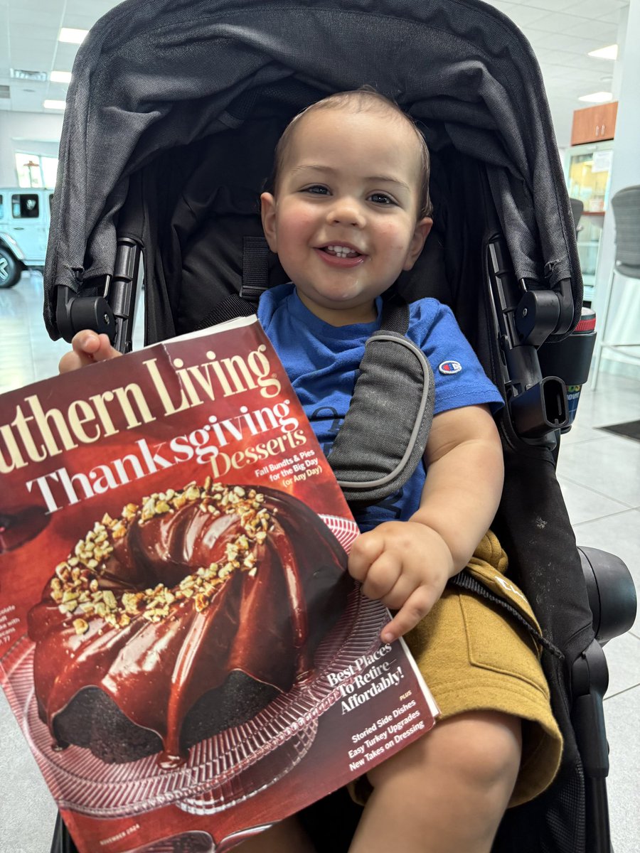 Hey <a href="/Southern_Living/">Southern Living</a> , my nephew needs a feature! Just look at that smile!!!