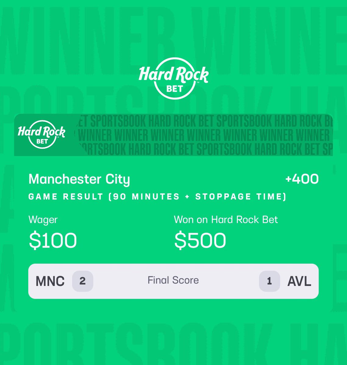 AT THE DEATH 🔥🔥🧙‍♂️🧙‍♂️!!

RARE soccer play from me. And it’s a WINNER💰💰

NHL playoffs + MLB out later!!

#GamblingX #GamblingTwitter #StanleyCupPlayoffs