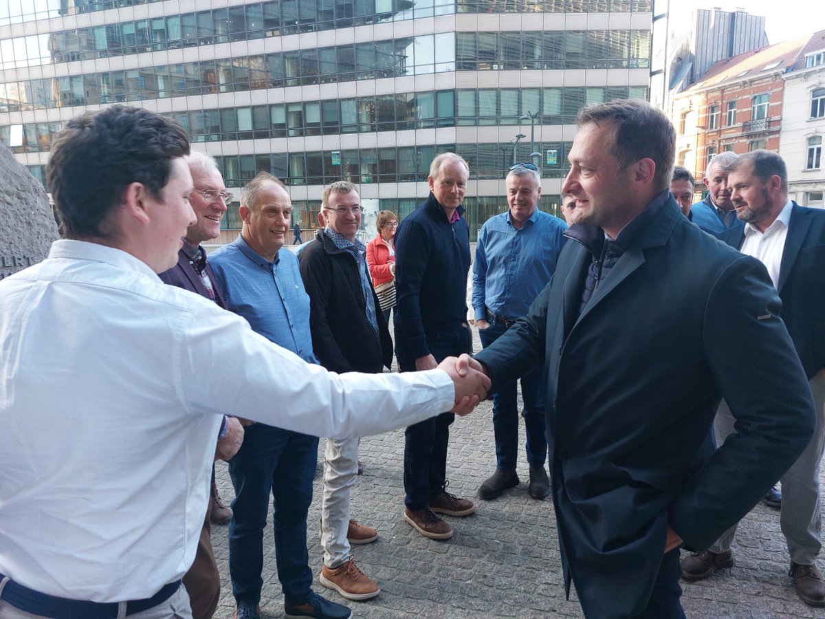 Louth &amp; Meath IFA Officers outside the European Commission Building alongside the EU Ag Commissioner Hansen where they got an opportunity to meet him and discuss issues relating to Irish farmers such as GAEC 2 regs, Mercosur &amp; CAP Budget. <a href="/IFAmedia/">Irish Farmers' Association</a>