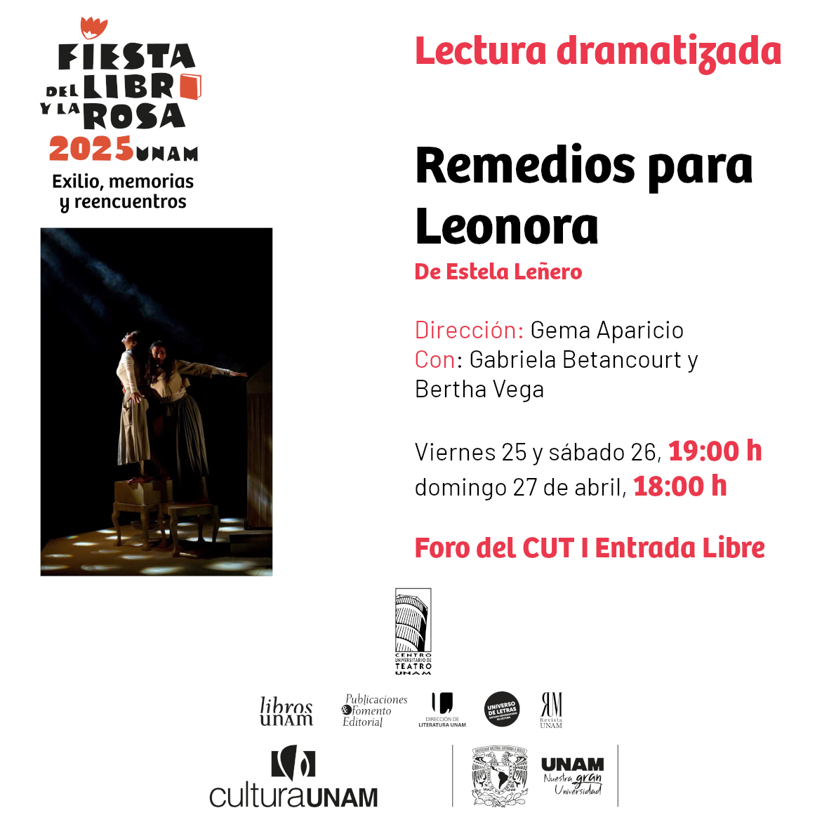 ¿Ya tienes plan para este fin de semana?, recuerda que se celebrará la #FiestaLibroyRosa del 25 al 27 de abril en el Centro Cultural Universitario.