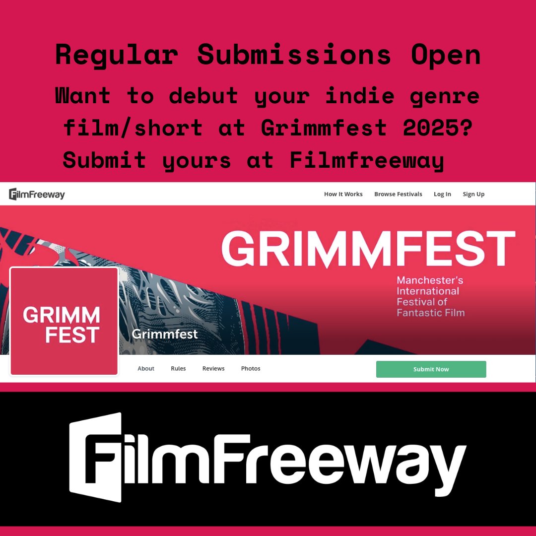 Grimmfest (@grimmfest) on Twitter photo ๐ฌ Got a killer short or feature?
Regular submissions for #Grimmfest2025 are OPEN on <a href="/FilmFreeway/">FilmFreeway</a>
Show us your blood, brains & brilliance.
filmfreeway.com/Grimmfest ๐ฌ Got a killer short or feature?
Regular submissions for #Grimmfest2025 are OPEN on <a href="/FilmFreeway/">FilmFreeway</a>
Show us your blood, brains & brilliance.
filmfreeway.com/Grimmfest