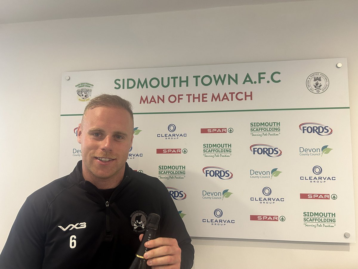 The Sidmouth Spar 1st Team Man of the Match was awarded to Jack Mills ⭐️ 

An incredible performance at the back this evening 🧱

#UTV💚#Vikings

<a href="/swpleague/">WALTER C. PARSON PENINSULA LEAGUE</a> <a href="/swsportsnews/">South West Sports News</a>
