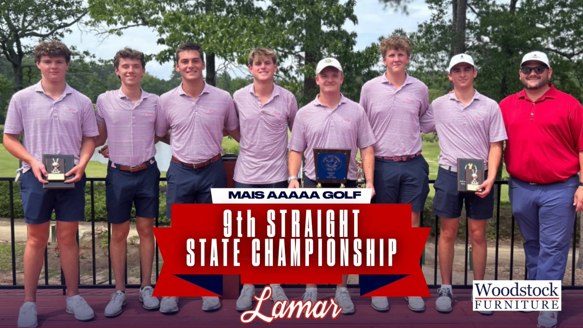 For the ninth consecutive year, the Lamar Raiders are MAIS 5A Golf Champions! The Raiders won the title by one shot, and were led by Aydan Cooper (72) and William Davis (72) who tied for 2nd place overall. 

Great job guys!

#WeAreLamar