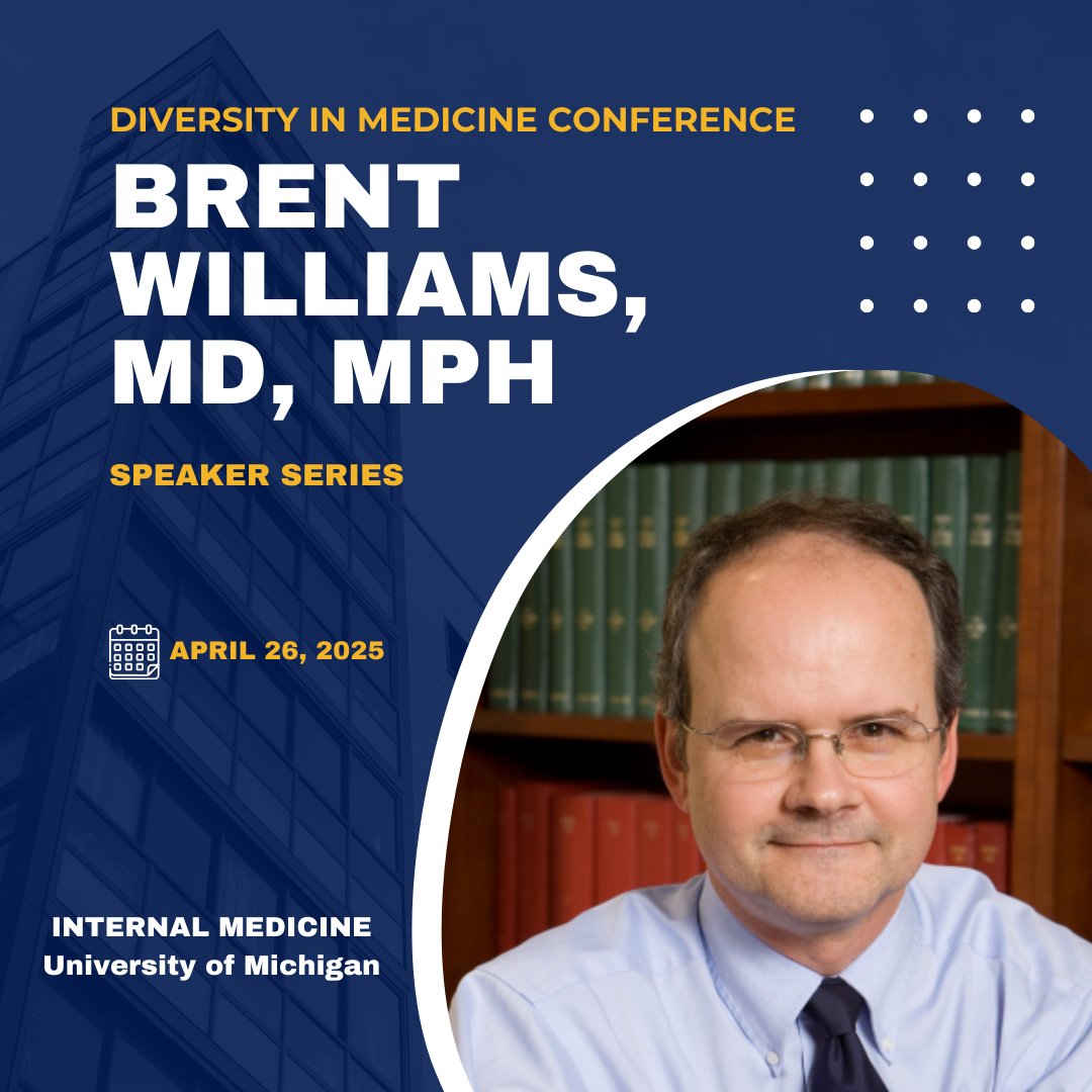 Diversity in Medicine Conference (@dimconference) on Twitter photo Introducing our 2025 Speaker Series... <a href="/MichaelEnglesbe/">Michael Englesbe</a> and <a href="/bwilliam100/">Brent Williams</a>. They are two of our incredible MDs at the University of Michigan. Register for the Diversity in Medicine Conference, and hear them speak on 4/26!
Register Here: rsvp.umich.edu/event/eabad406⦠Introducing our 2025 Speaker Series... <a href="/MichaelEnglesbe/">Michael Englesbe</a> and <a href="/bwilliam100/">Brent Williams</a>. They are two of our incredible MDs at the University of Michigan. Register for the Diversity in Medicine Conference, and hear them speak on 4/26!
Register Here: rsvp.umich.edu/event/eabad406ā¦