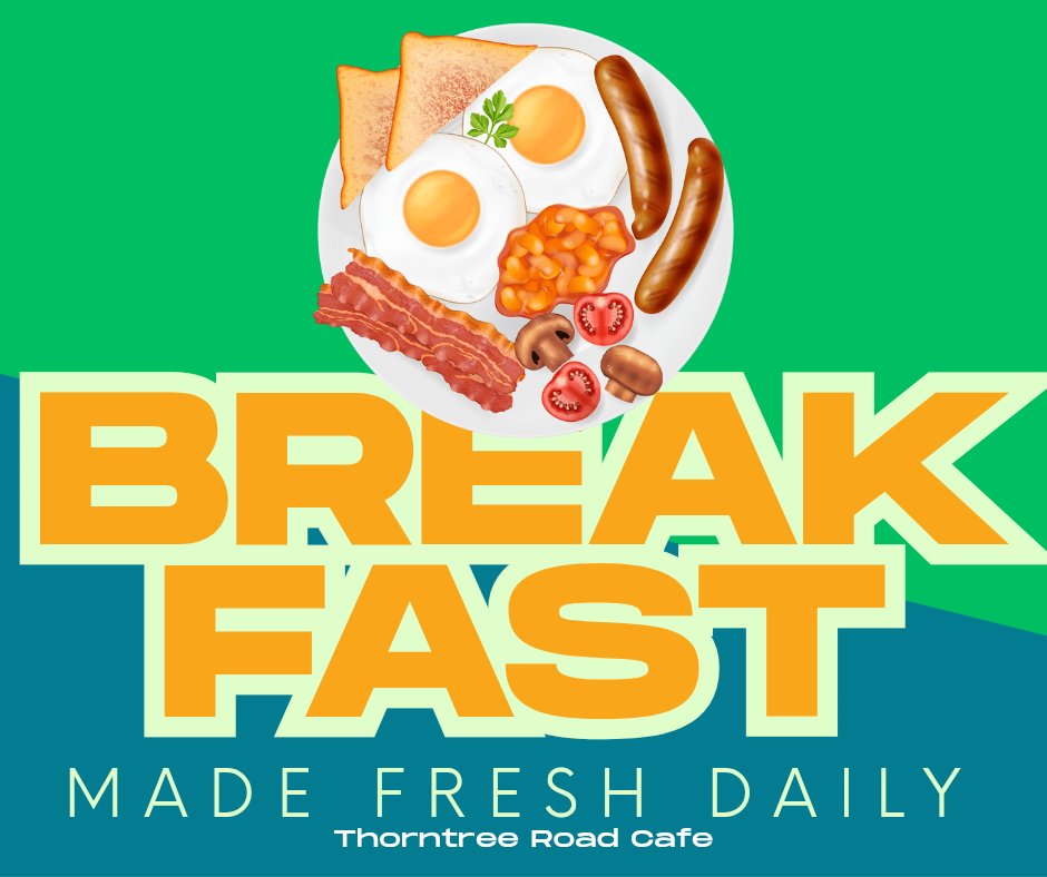 ThorntreeRdCafe's tweet photo. Breakfasts on the go from 08:00 to 13:00 Monday to Friday. Available for takeout, too. 

#Thornaby #Stockton #Teesside https://t.co/Ys6vmpYmyO