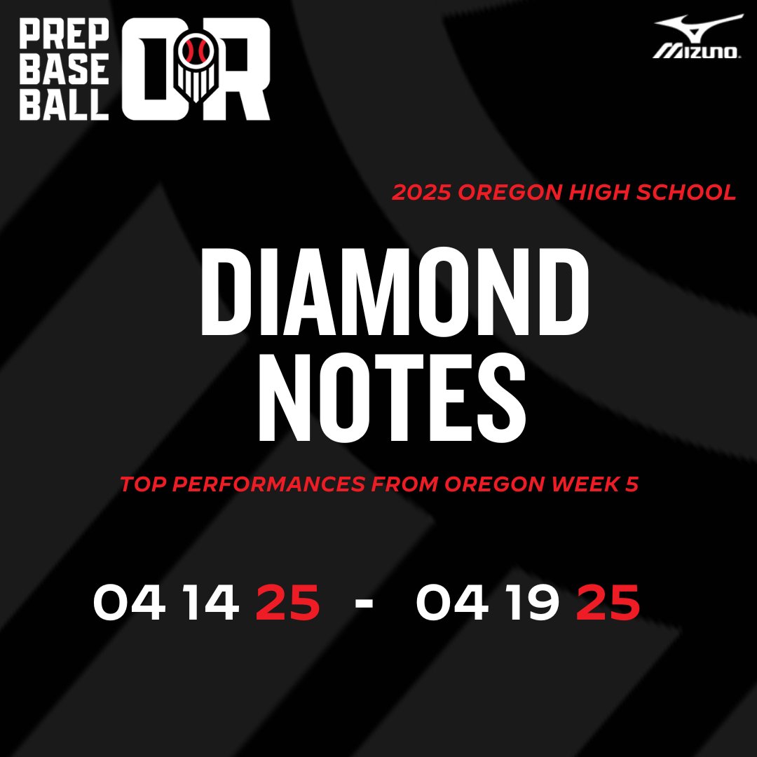 ⚾ 𝗢𝗿𝗲𝗴𝗼𝗻 𝗗𝗶𝗮𝗺𝗼𝗻𝗱 𝗡𝗼𝘁𝗲𝘀 ⚾

𝗗𝗶𝗮𝗺𝗼𝗻𝗱 𝗡𝗼𝘁𝗲𝘀 𝟰.𝟭𝟰-𝟰.𝟭𝟵

A look at top performers across Oregon HS baseball this past week

🖇️: loom.ly/ZG5TWz8
