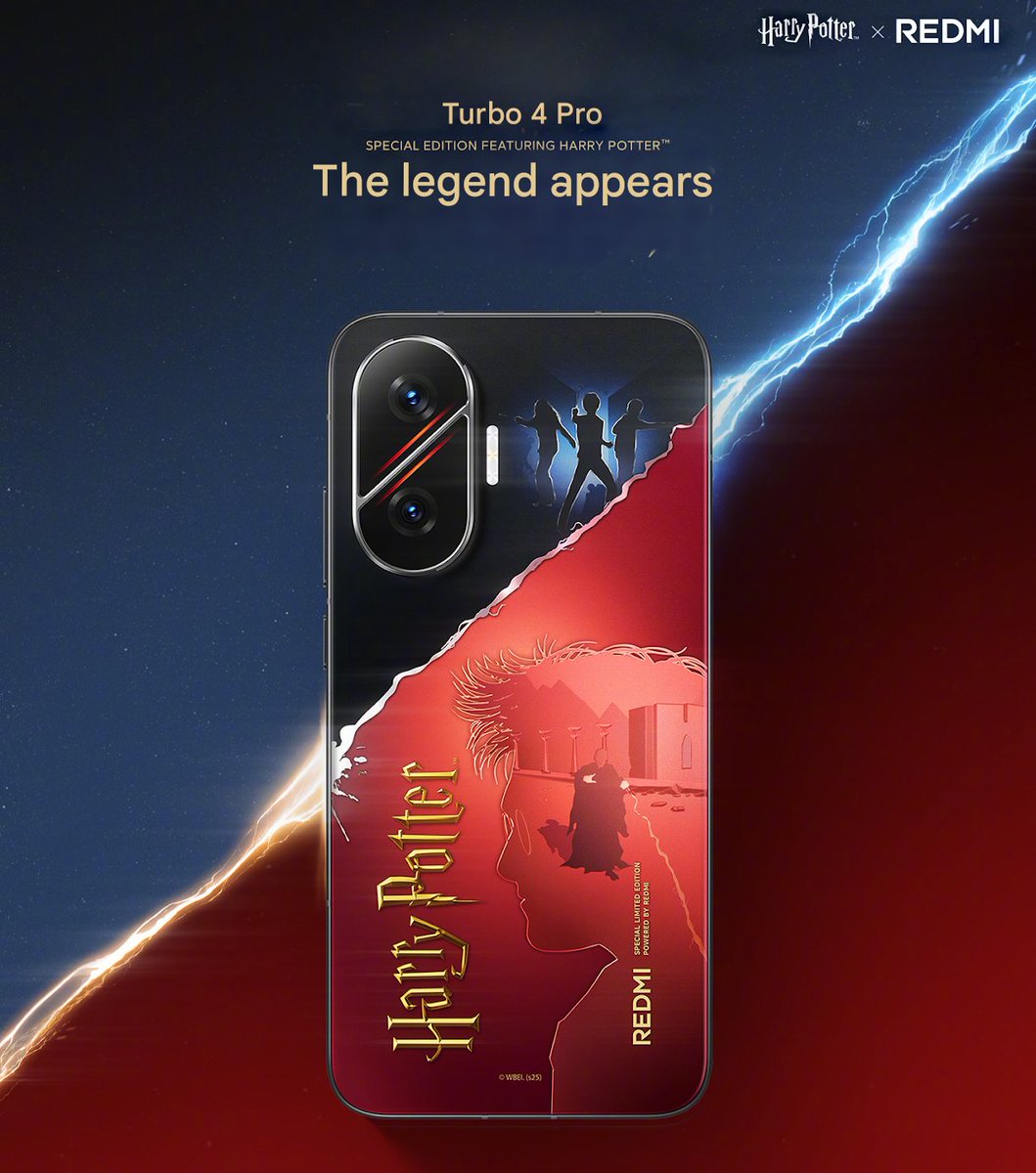 REDMI Turbo 4 Pro Harry Potter Edition is also coming tomorrow😍 #REDMITurbo4Pro