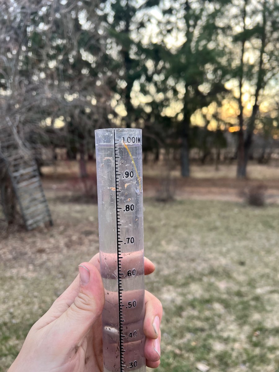 I think I’ll just round up and call this an inch instead of 98/100ths to avoid anyone getting annoyed with me. #water #optimistic