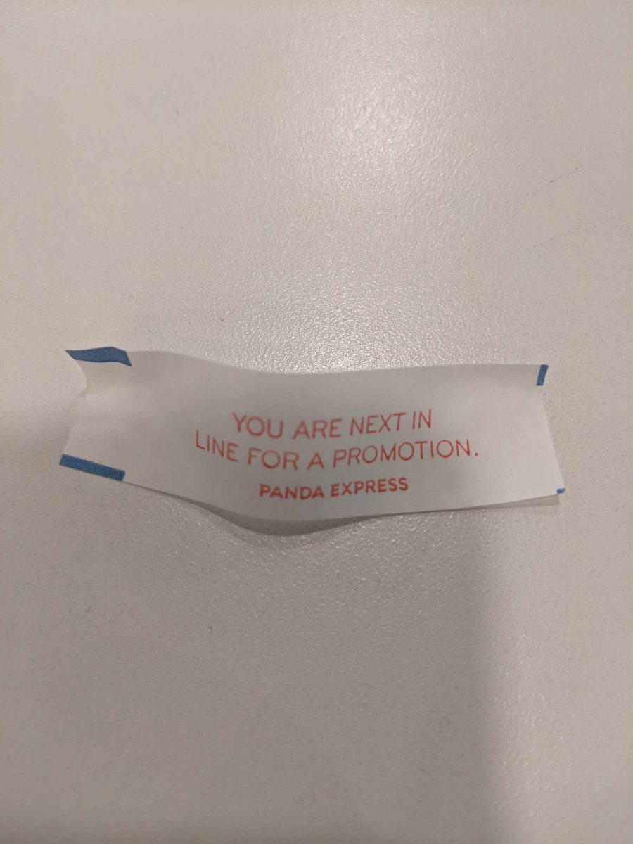 Thanks to <a href="/PandaExpress/">Panda Express</a> for the support right before submitting my tenure packet.