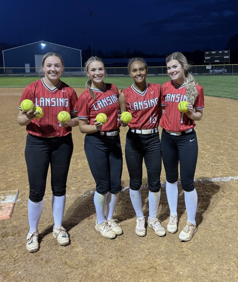Lansing High School Softball (@llions_softball) on Twitter photo Big night for the lions bats with 6 home runs! 3 home runs for <a href="/AddieCallaway17/">Addison Callaway</a> 1 home run for <a href="/izzyhoppes15/">izzy</a>. First career home runs for <a href="/Ava_Shelley16/">Ava Shelley 2028</a> and Hannah McNabb.
<a href="/KSSCentral/">Kansas Sports Central</a> <a href="/sportsinkansas/">Sports in Kansas</a> <a href="/LansingLionsLL/">LansingHS Activities</a> <a href="/UnitedKSConf/">UKC</a> Big night for the lions bats with 6 home runs! 3 home runs for <a href="/AddieCallaway17/">Addison Callaway</a> 1 home run for <a href="/izzyhoppes15/">izzy</a>. First career home runs for <a href="/Ava_Shelley16/">Ava Shelley 2028</a> and Hannah McNabb.
<a href="/KSSCentral/">Kansas Sports Central</a> <a href="/sportsinkansas/">Sports in Kansas</a> <a href="/LansingLionsLL/">LansingHS Activities</a> <a href="/UnitedKSConf/">UKC</a>