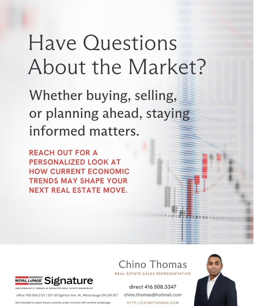 bychinothomas's tweet photo. Today the bank of Canada held its policy interest rate at 2.75% , after months of cuts.

Chino Thomas

Real Estate Agent | Royal LePage Signature

📞 416-508-3347 | ✉️ chino.thomas@hotmail.com

🌐 https://t.co/l66OWb3CKk

#realestatesales #gta  #rate #rlpsignature https://t.co/1fH1sYtwpM