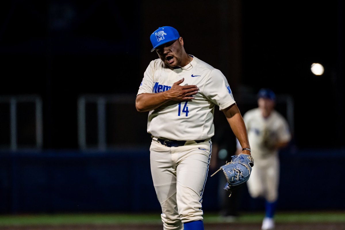 Scoreless 8th with a pair of Ks for <a href="/bsanders3434/">brayden sanders</a> 😤

M8 | MEM 6, A-STATE 8