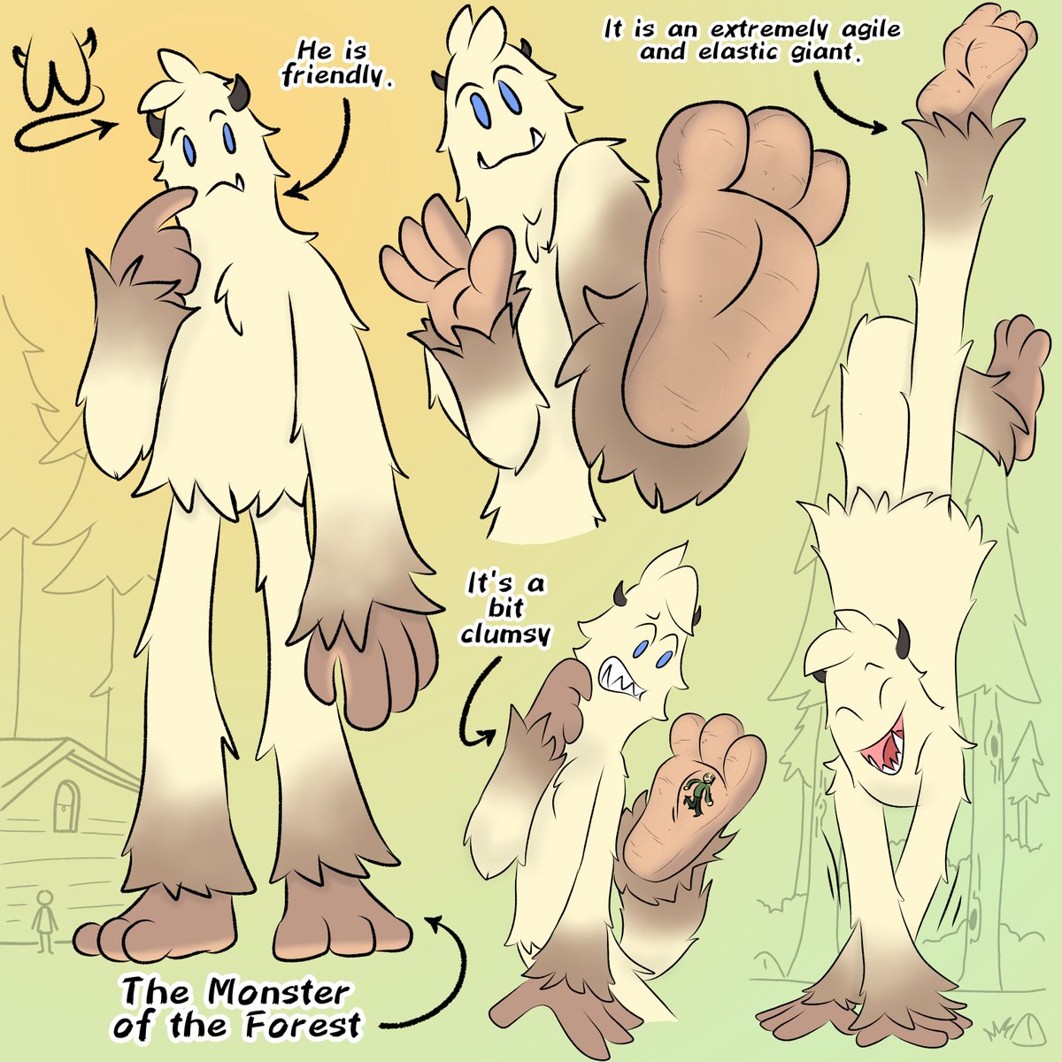Wildstick1's tweet photo. 🌳Bolli &amp; Otis🌲
Bolli and Otis, the monsters of the Forest. Otis's name was given by @Rick_ricksterAD . These two are mini-giants, smaller than ogres. They're like Bigfoots, but more social.
#giant #giantess #Sasquatch #size #sizetwitter #feet #bigfoot https://t.co/zmsVSgV7Mj
