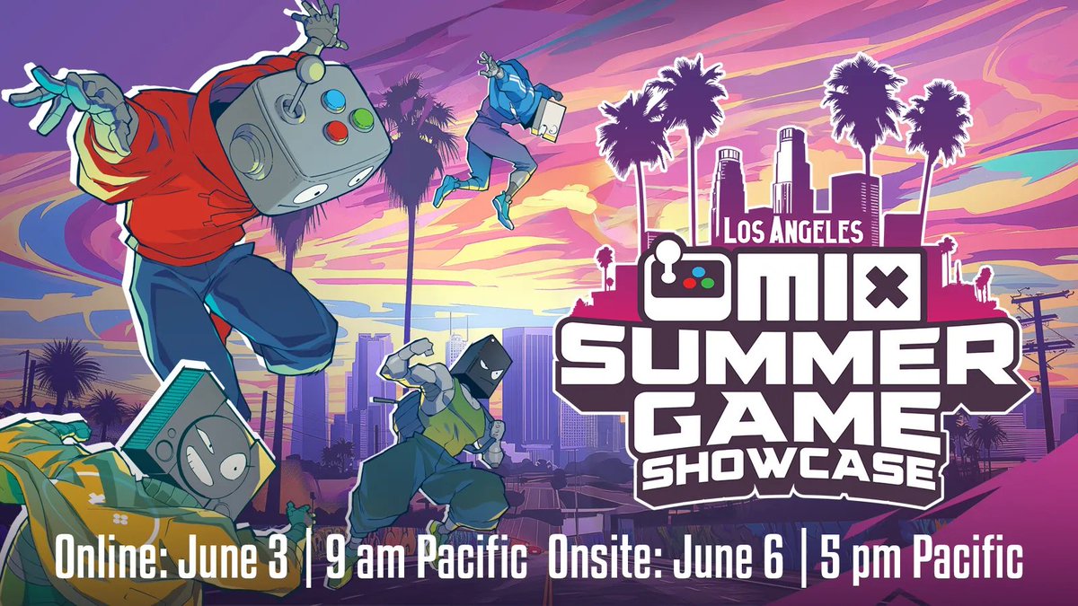 Announcing the finalized dates for our upcoming MIX Summer Game Showcase! 🔮

🖥️ Online - June 3rd, 9AM PST
📍 Onsite - June 6rd, 5PM PST
Grammy Museum Rooftop, LA

➡️bit.ly/MIXSUMMER25