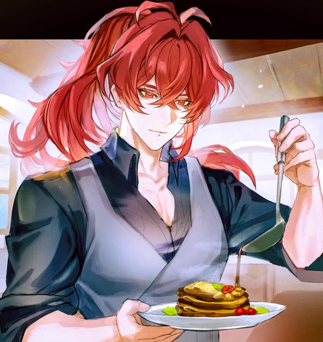 Lifes been hard but anyway heres a cropped ver of something I did for a Diluc no danna CSE  