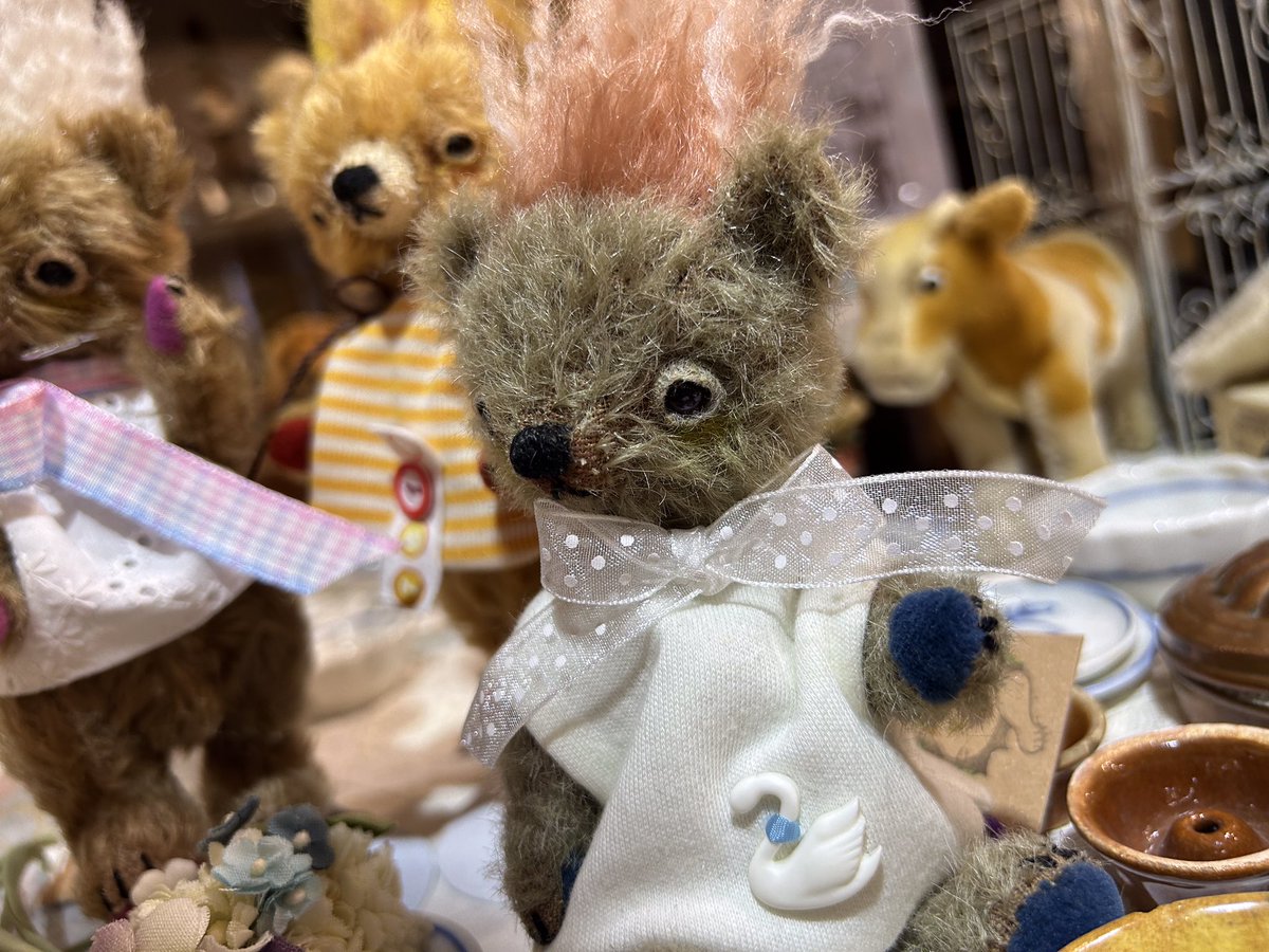 イトウ雑貨工房 伊藤毬乃作品展は4月29日(火)まで👑 モヒカンが特徴的