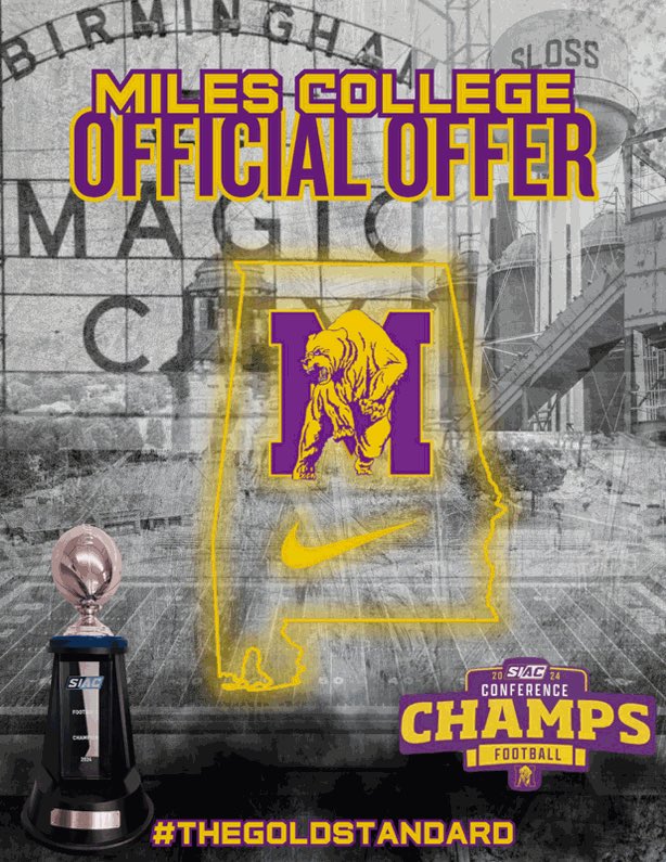 Blessed to have received an offer from Miles College 🙏🏾#Goddid