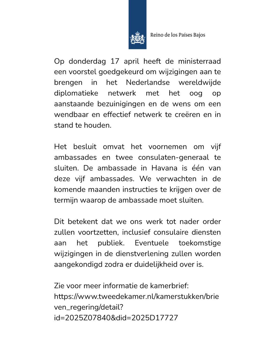 NL Embassy Havana (@nlincuba) on Twitter photo 