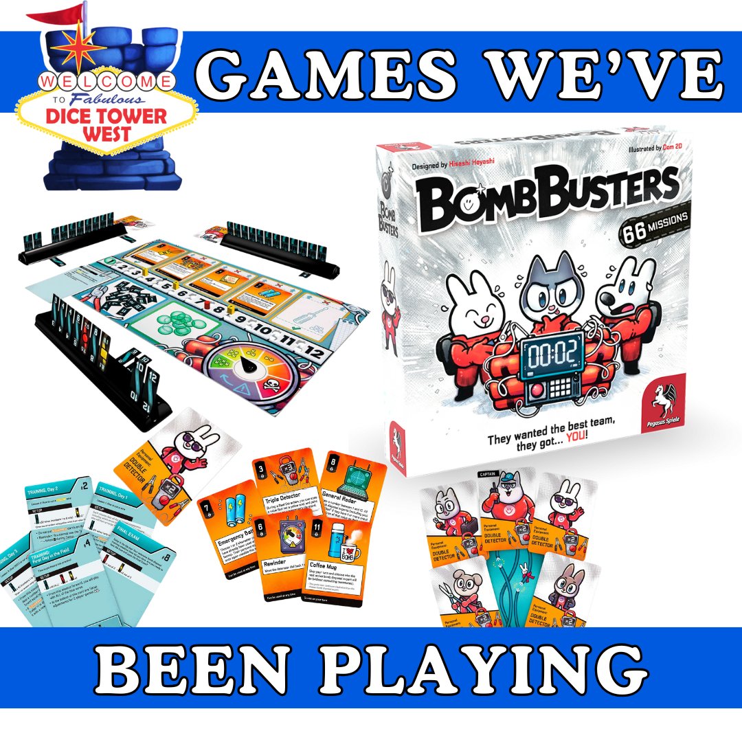 DiceTowerWest's tweet photo. Bomb Busters💣 - A wonderful cooperative deduction game where you’re trying to cut wires to diffuse the bomb. Lots of fun with some delightful tension. Check it out here: https://t.co/Z5BXRK5YH7
#BoardGames #TabletopGames #WhatsOnYourTable #BombBusters https://t.co/UPM83QgOJB