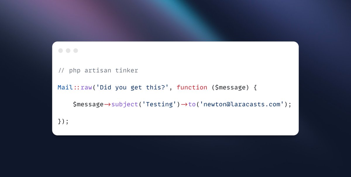 The fastest way to test if you've got a working email integration. 💨

// Newton