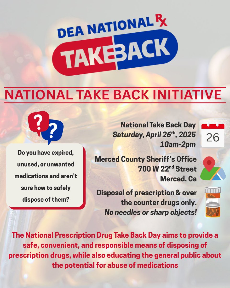 This Saturday!

Join us for National Take Back Day and properly dispose of your expired, unused, or unwanted medications!

We will have staff outside our office at 700 W 22nd Street from 10am-2pm.

See you there!