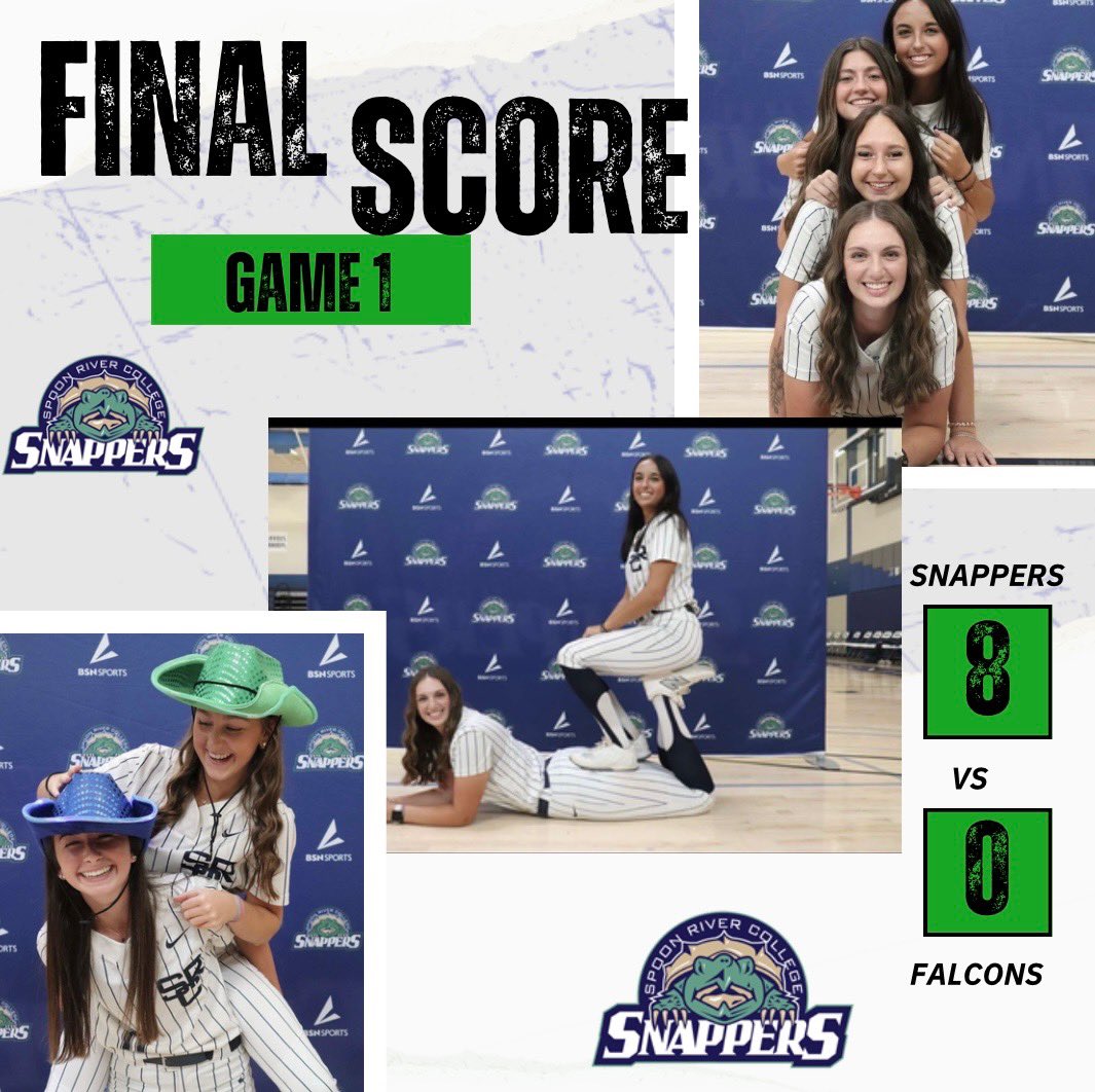 SRC_Softball's tweet photo. That’s a Snapper SWEEP! 🧹 

Next up, on the road tomorrow against Rend Lake at noon 🐢

#rollsnappers https://t.co/wyriv7s8rN